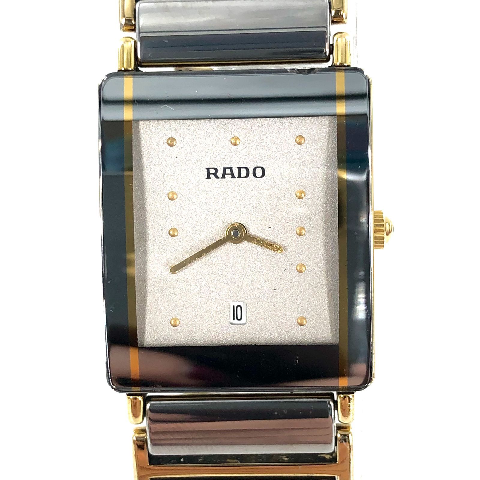 RADO ラドー DiaStar ダイヤスター 160.0381.3 QZ/SS ホワイト文字盤