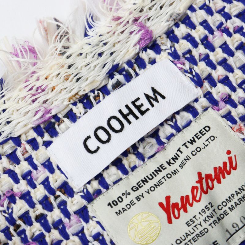 【極美品】COOHEM コーヘン　メンズツイードジャケット COOHEM ツイードニットジャケット＆ベスト 先行予約販売