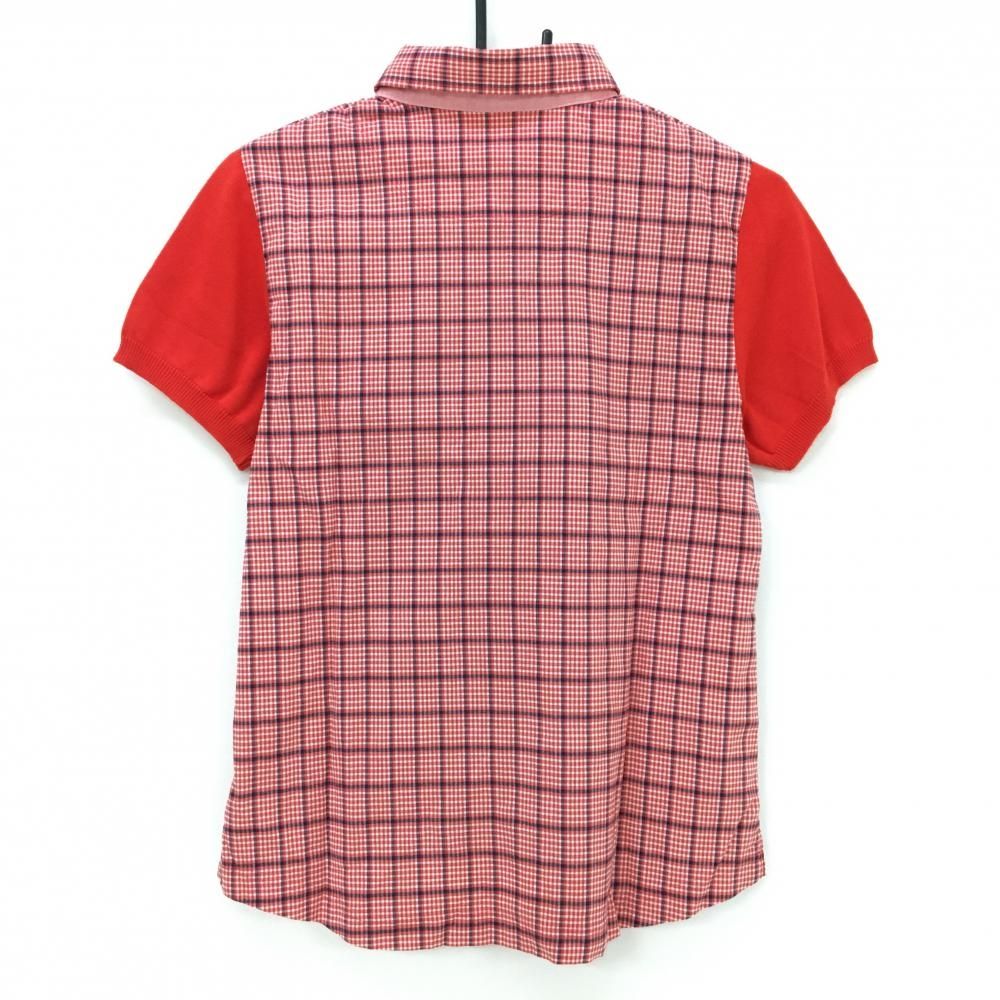 最新作，大得価】 値下げ【美品】23区スポーツ 半袖ポロシャツ レッド×白