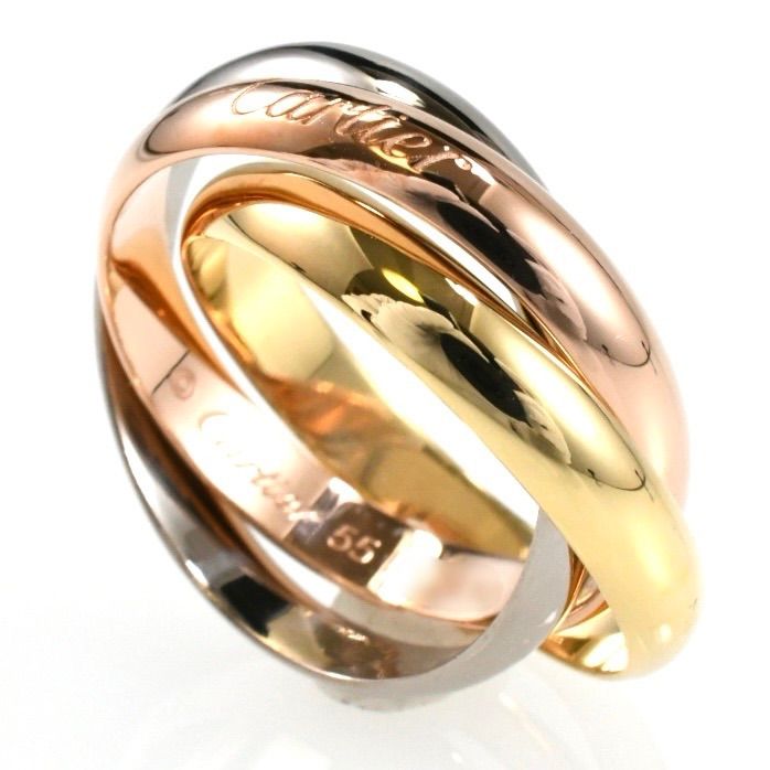 良品 カルティエ トリニティ クラシック(MM) リング #54 良品