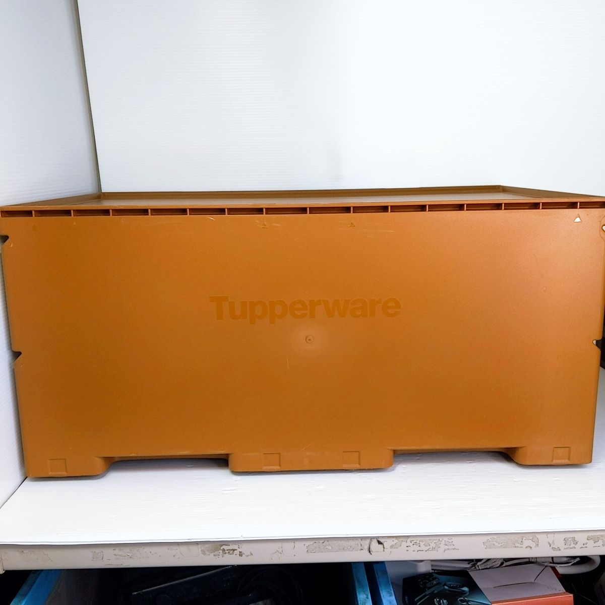 中古品】Tupperware スーパーチェストワイド 2段引き出し