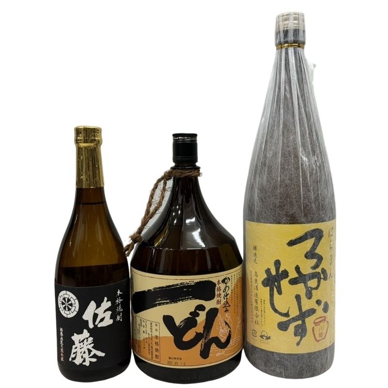 焼酎飲み比べセット 八幡ろかせず 一どん 佐藤 黒 芋焼酎 米麹 和紙 箱