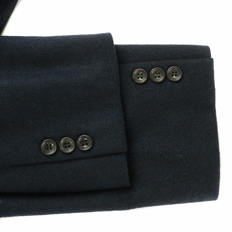 ランバン LANVIN チェスターコート カシミヤ ロング ヘリンボーン 48 M