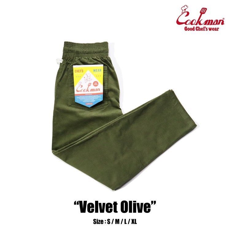 Cookman｜クックマン シェフパンツ Chef Pants Velvet Olive