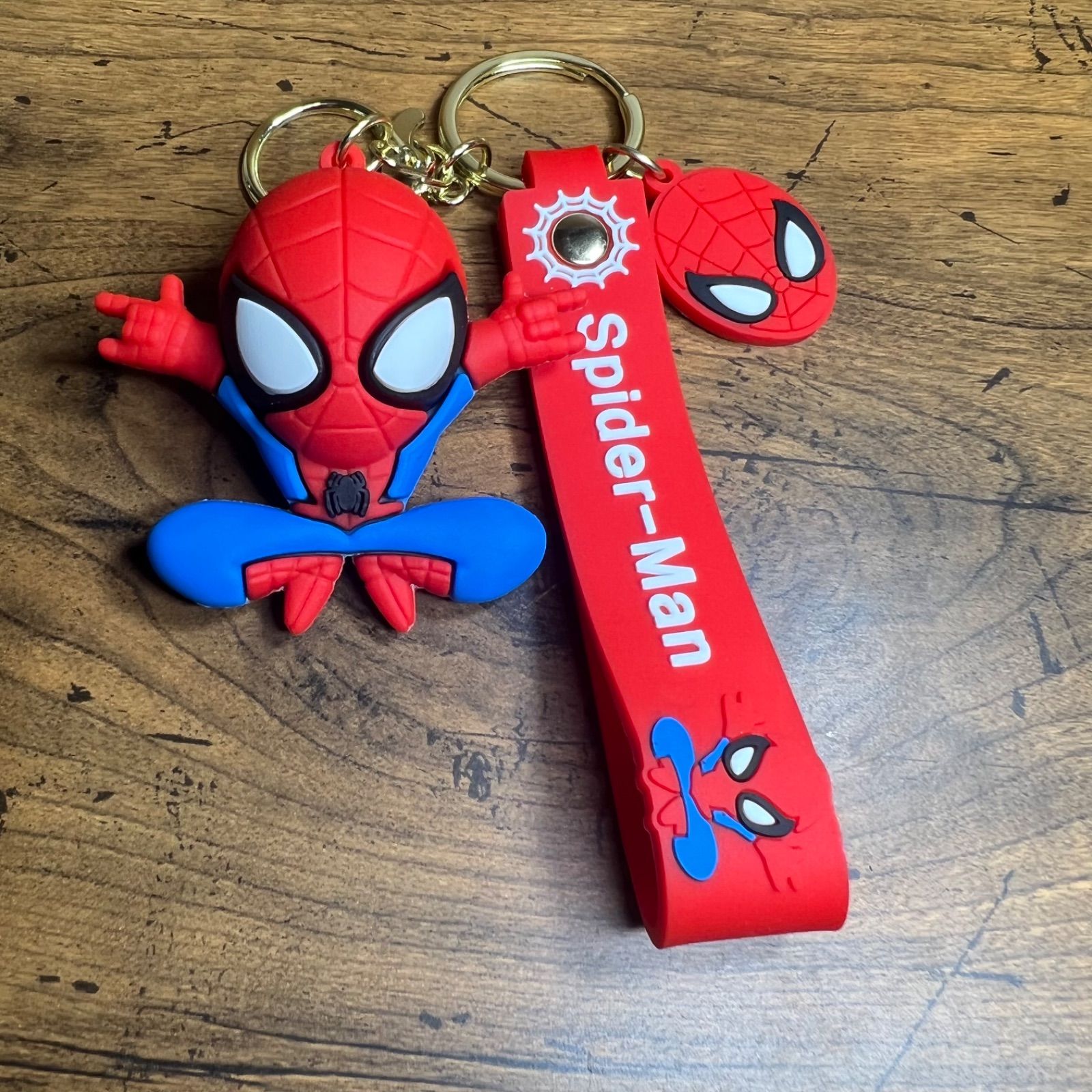 スパイダーマン キーホルダー ストラップ 2点セット - メルカリ