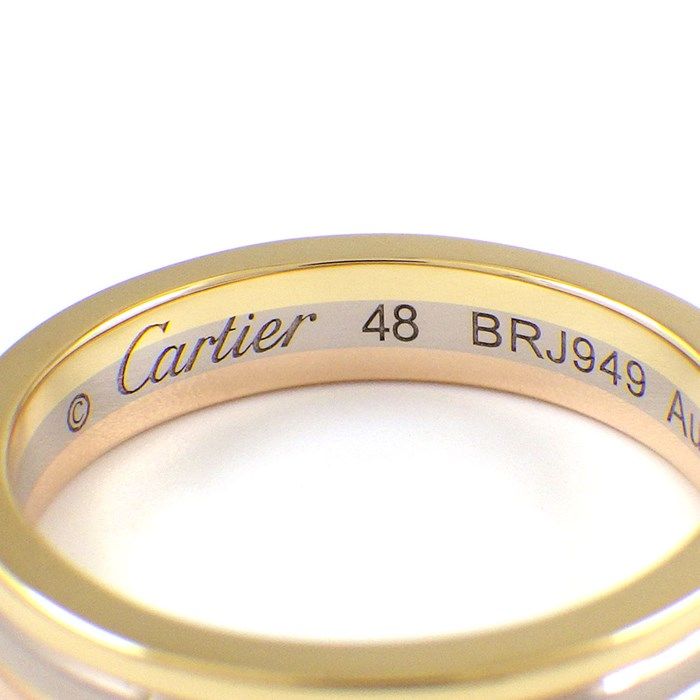 カルティエ Cartier リング ルイ カルティエ ヴァンドーム トリニティ ウェディング B4052248 スリーカラー K18PG K18WG  K18YG 8号 / #48 【中古】 - メルカリ