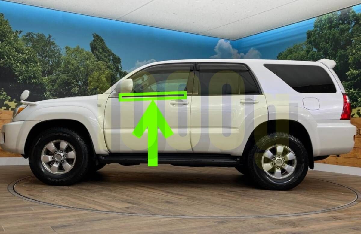 ハイラックスサーフ　サイドアッパーモール メッキアーチモールUSトヨタ純正 4本セット／ハイラックスサーフ