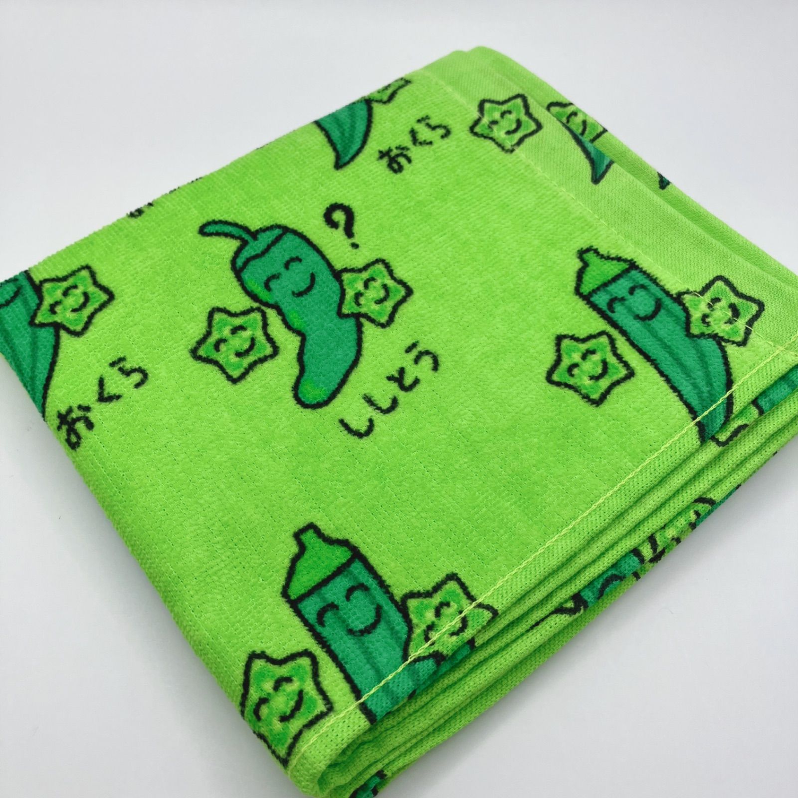 コンビニおえかきさん プリントフェイスタオル 【おくら】 1061134
