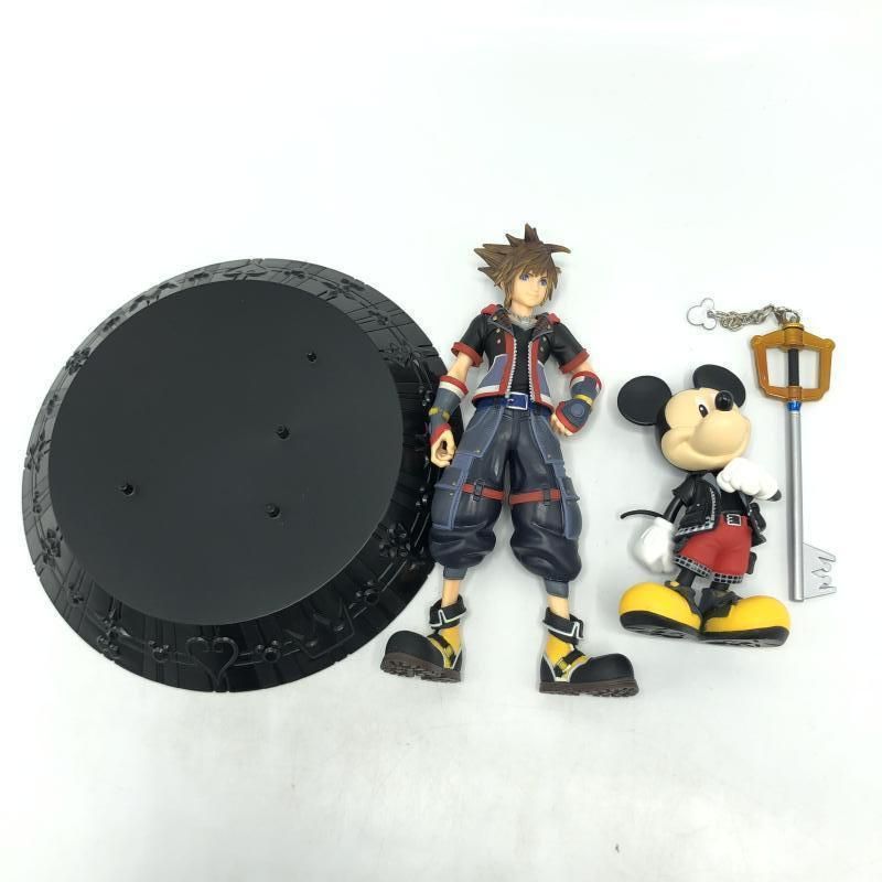 キングダムハーツ　一番くじ　ロクサス　ソラ　スタチュー　ビジュアルタオルセット ソラやロクサスのスタチューがラインナップ！『KINGDOM HEARTS