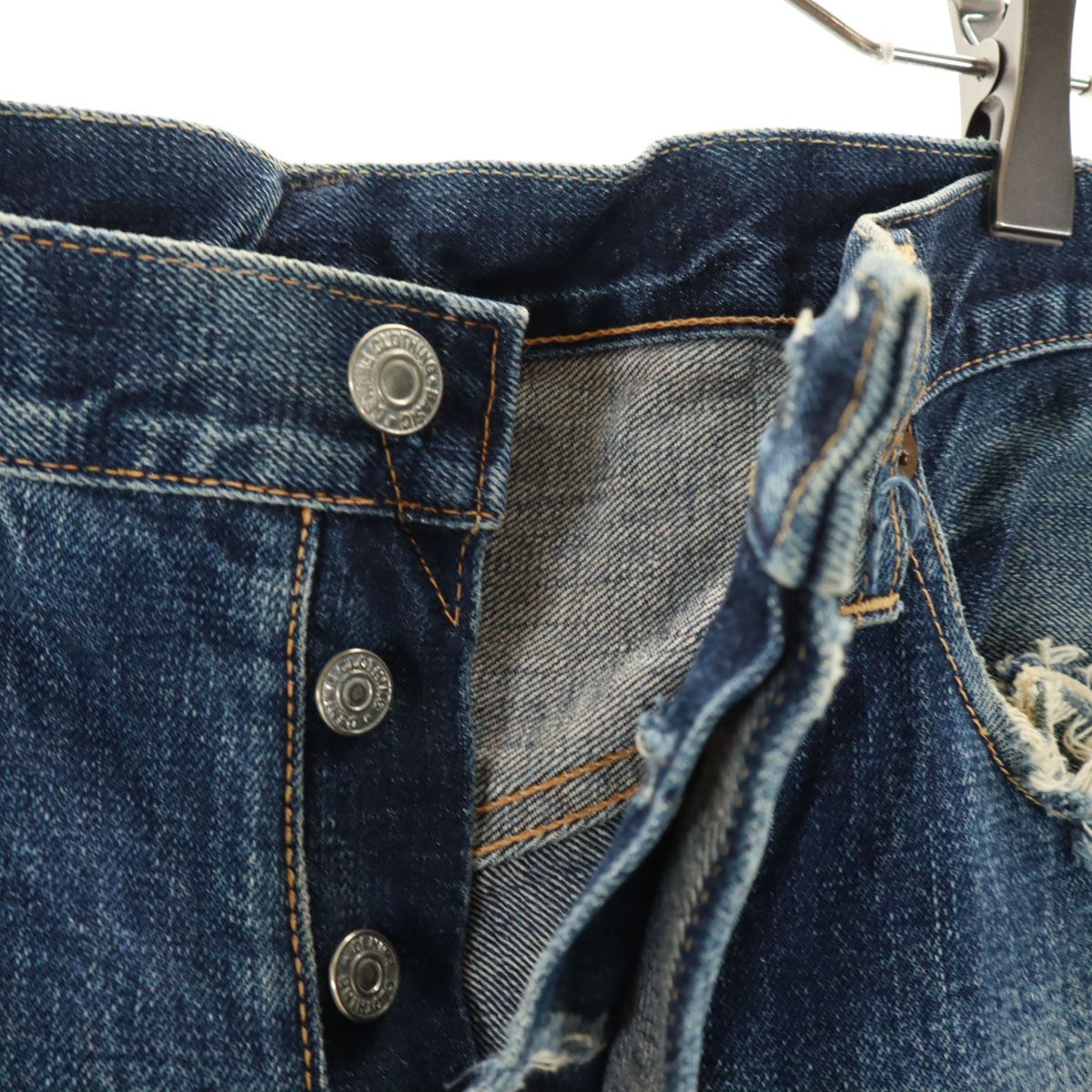 Denime ドゥニーム 裏リベット 赤耳 デニムパンツ W36 ブルー系