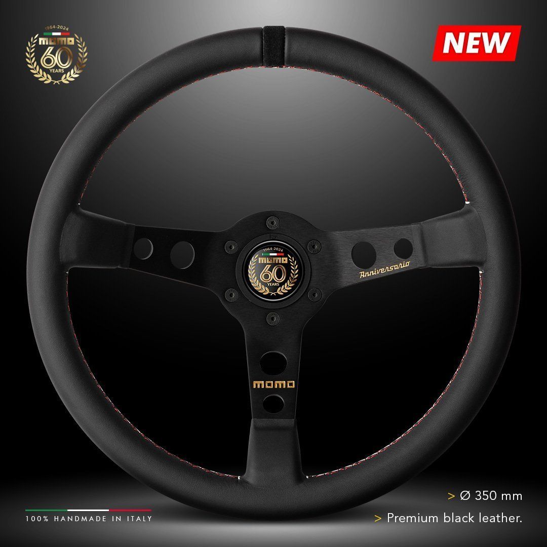 限定200本/正規品・本物】2024年/MOMO60周年記念ステアリング モデル07