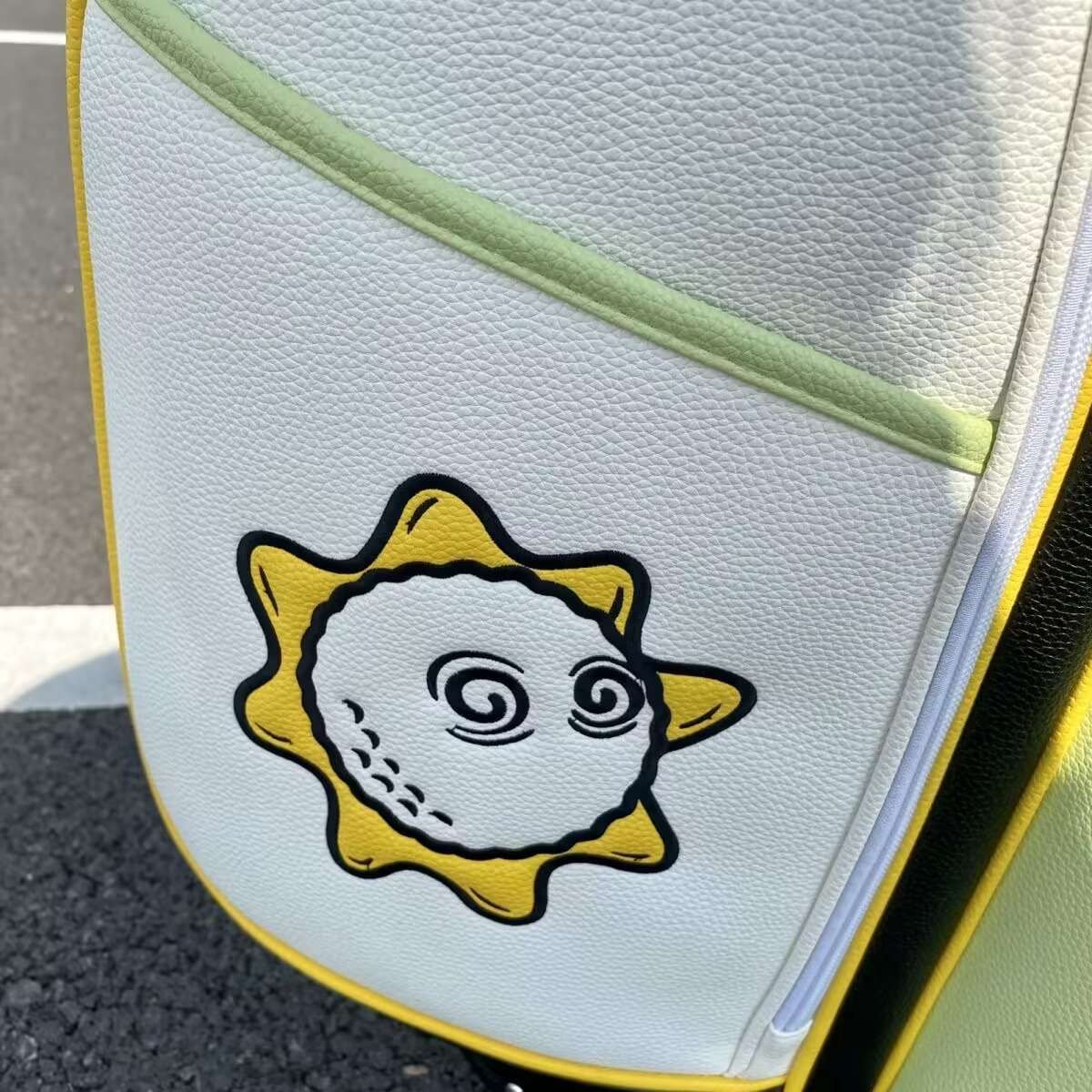 マルボンゴルフ malbon キャディバッグ キャディーバック 黄色 マルボン ゴルフ Malbon golf キャディバッグ キャディーバック