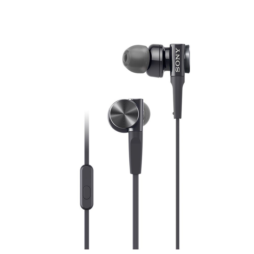 ソニー イヤホン 重低音モデル MDR-XB75AP カナル型 リモコン マイク付き ブラック MDR-XB75AP B ブラック 単品