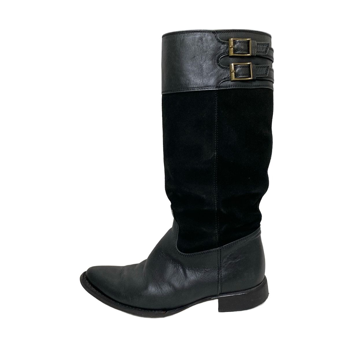 MargaretHowell マーガレットハウエル ロングブーツ 22 1 2 レディース - 黒 レザー