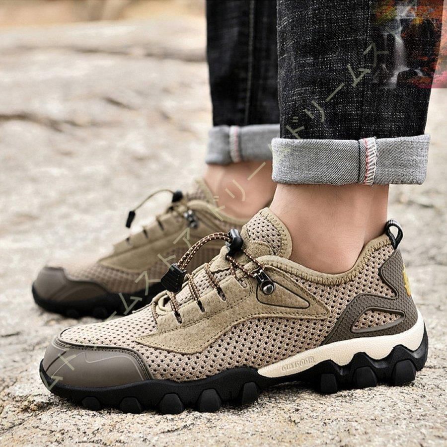 トレッキングシューズメンズ登山靴防水滑り止めアウトドア靴スニーカーメンズランニングシューズローカットウォーキングシューズ 登山靴トレッキングシューズ メンズ レディース アウトドア