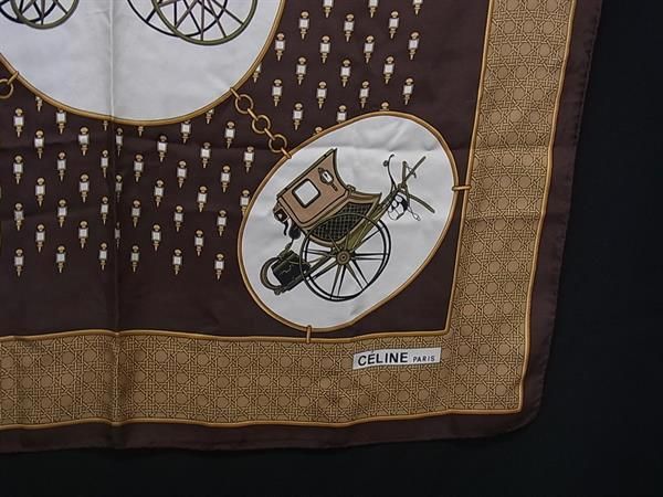 セリーヌ CELINE 千鳥格子スカーフ(マフラー)