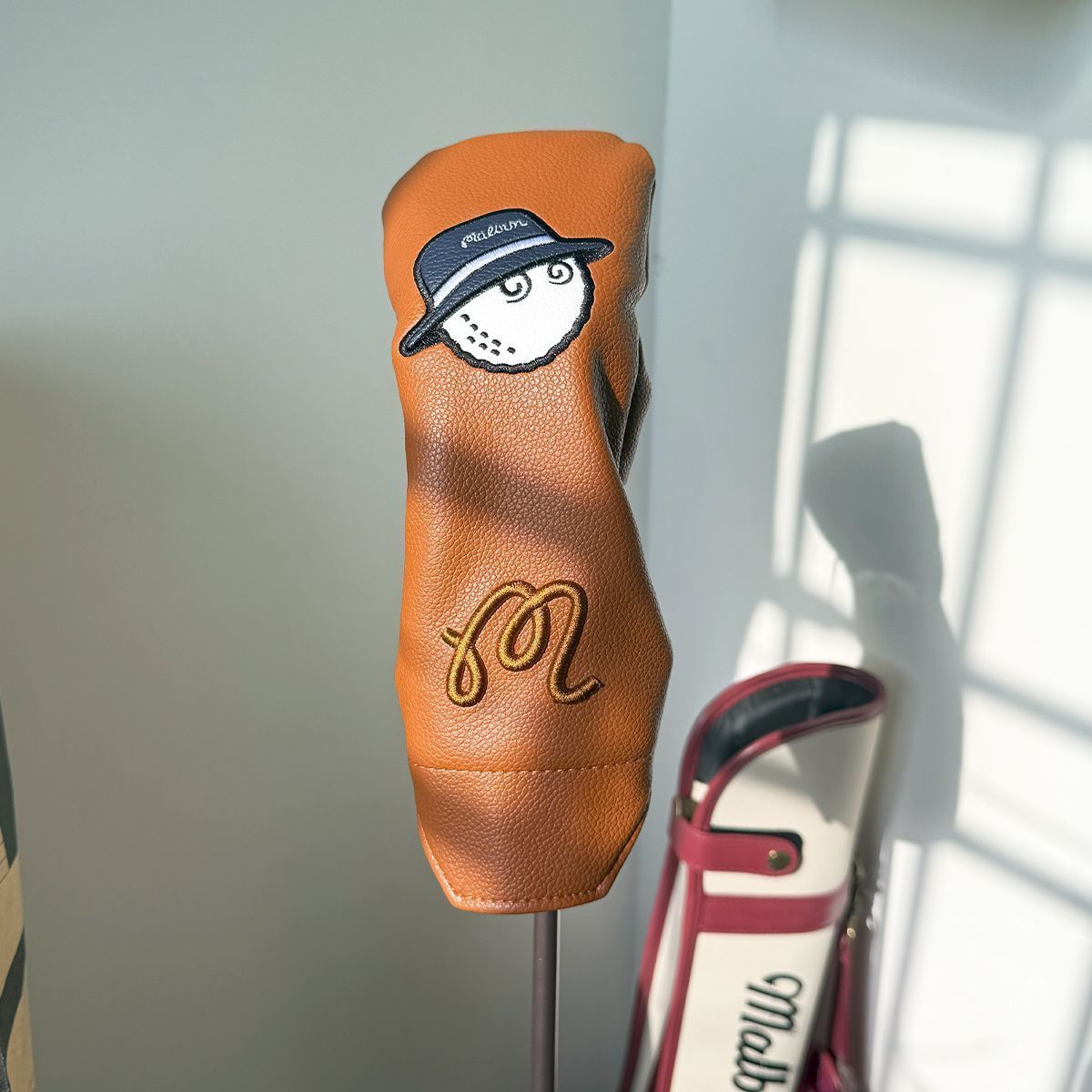 4点セット】ヘッドカバー MALBON GOLF ブラウンスポーツ用