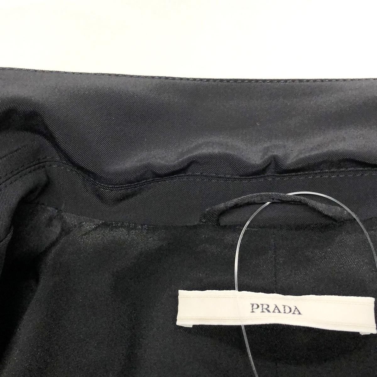 PRADA(プラダ) ジャケット サイズ44 L レディース美品 - 黒 長袖/秋/冬 - メルカリ