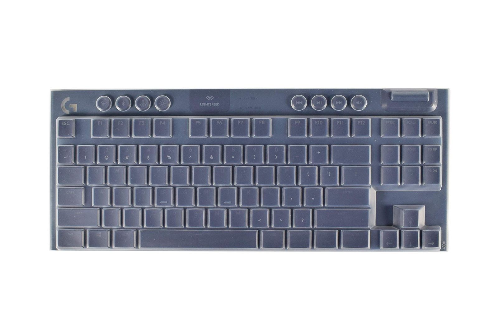 Logitech G915 TKL ワイヤレスメカニカルゲーミングキーボード用キーボードカバー 超薄型 Logitech G915 TKL キーボードスキン - クリア [クリア]