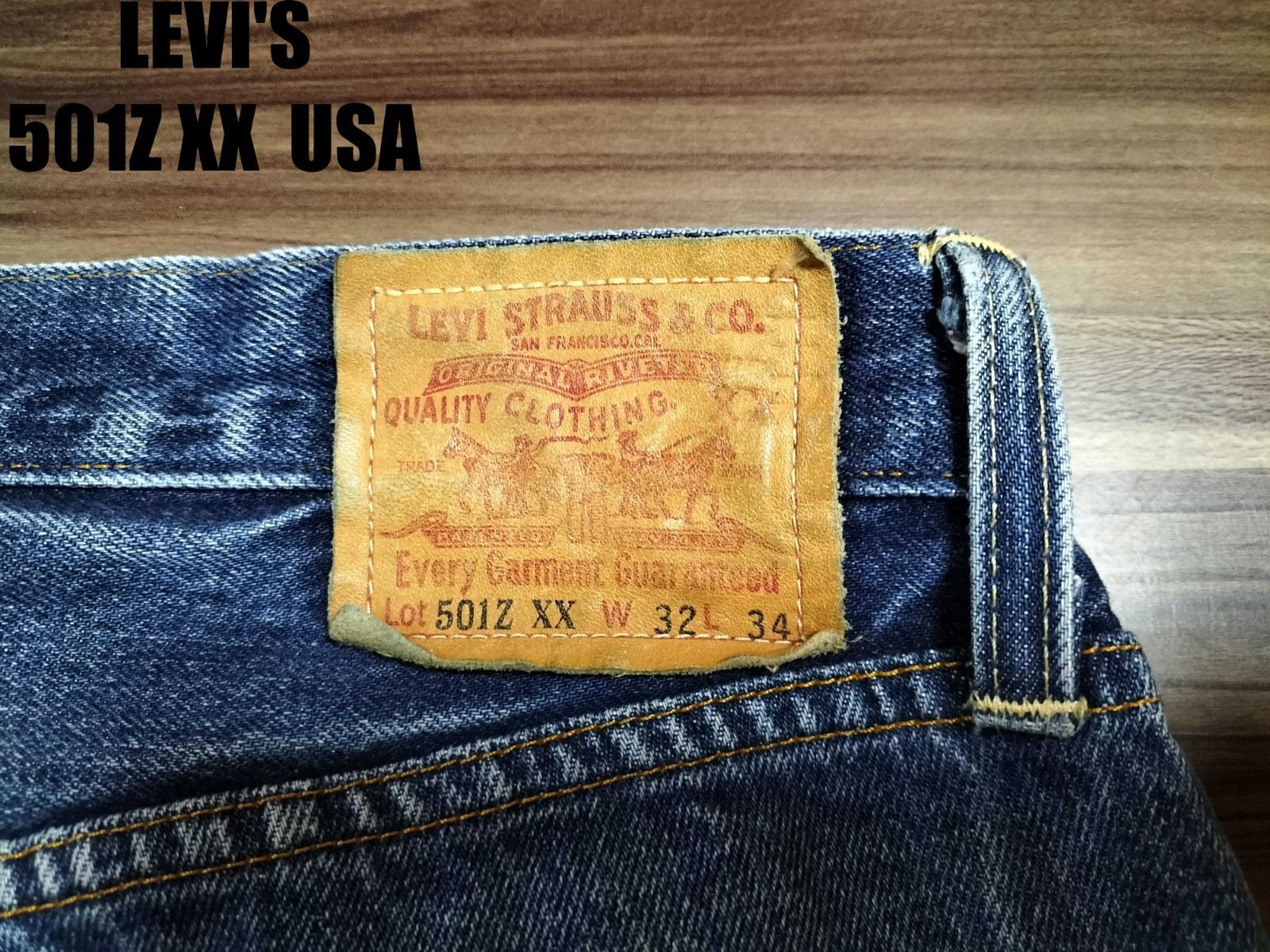 Levi's リーバイス 501Z XX USA製 ボタン裏337 W32 L34 TALON