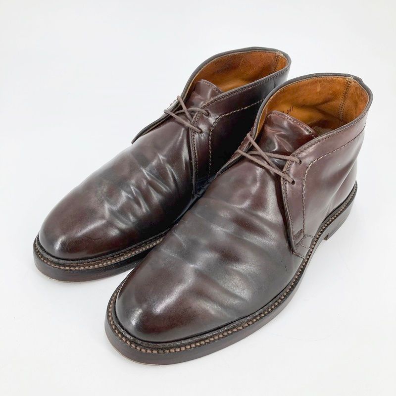 【イオン広店】 中古 ALDEN | オールデン ブーツ CHUKKA BOOTS CORDOVAN 1339 ブラウン 24.5cm 【127】