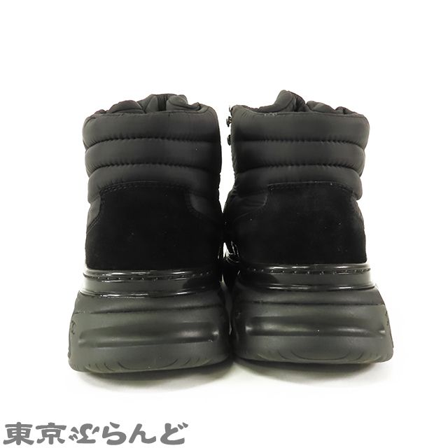 シャネル CHANEL ココマーク ハイカット ナイロン スニーカー G35205