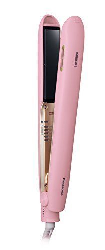 【】パナソニック ヘアアイロン ストレート用 海外対応 ナノケア ピンク EH-HS9A-P