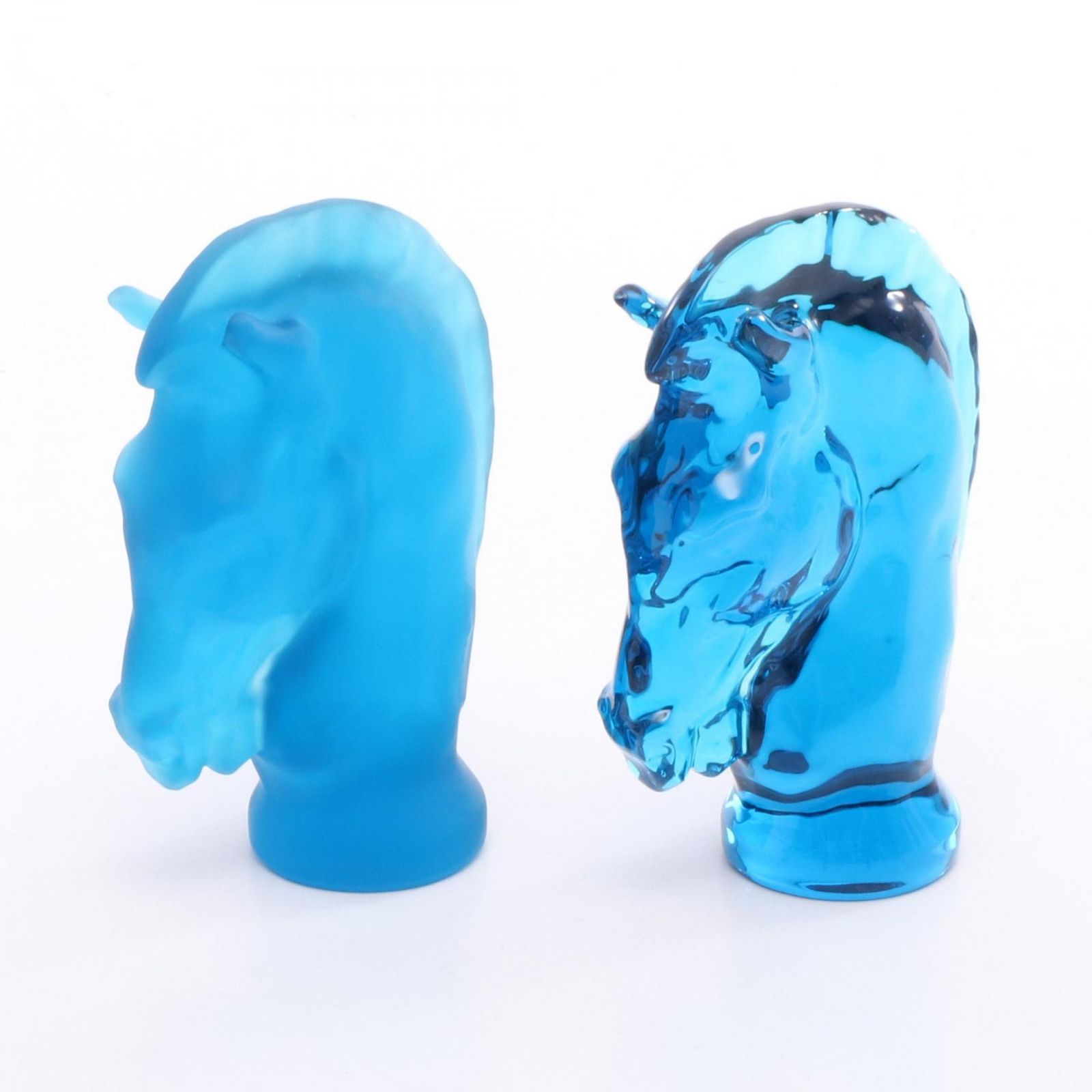 サンルイ SAINT LOUIS JEU SKY BLUE KNIGHT ブルー|すりブルー その他 馬モチーフペーパーウェイトペアガラス ユニセックス ♥