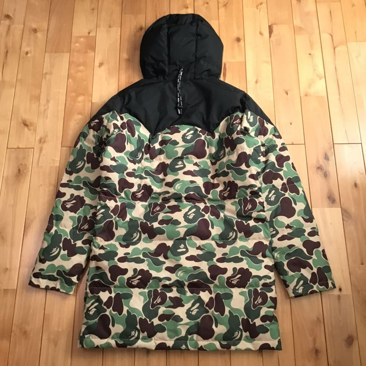 PUMA × BAPE Hoodie Long Coat Sサイズ a bathing ape ABC camo プーマ パーカー ダウンジャケット  エイプ ベイプ コート 迷彩