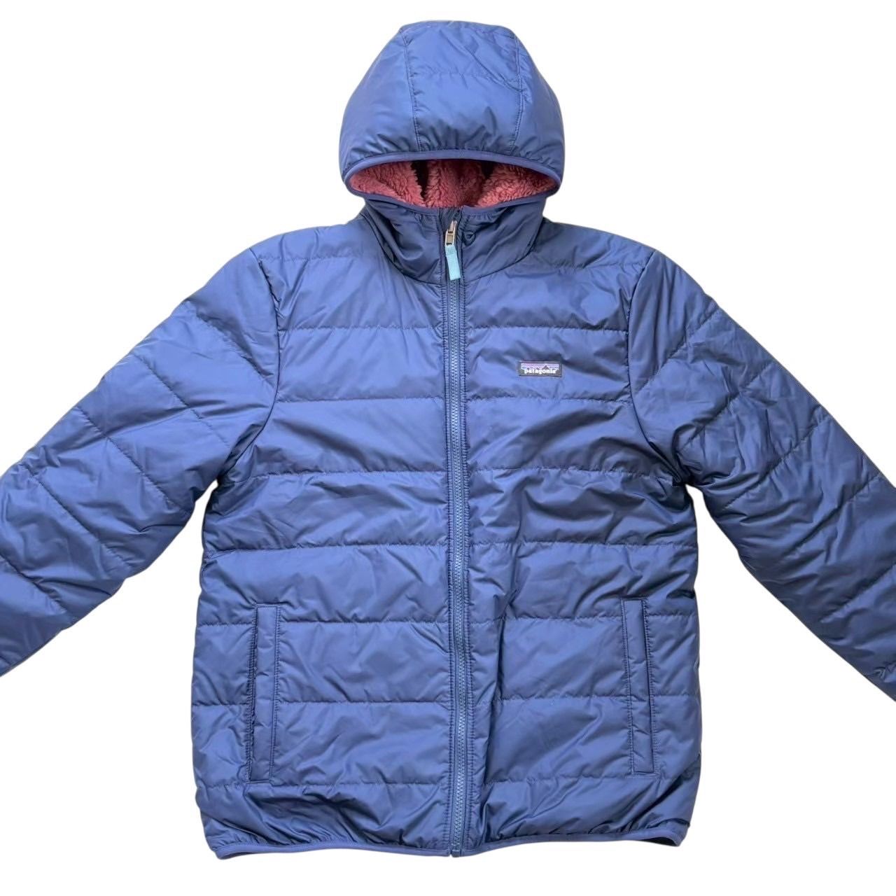 patagonia パタゴニア リバーシブルフリースジャケット ピンク 青 