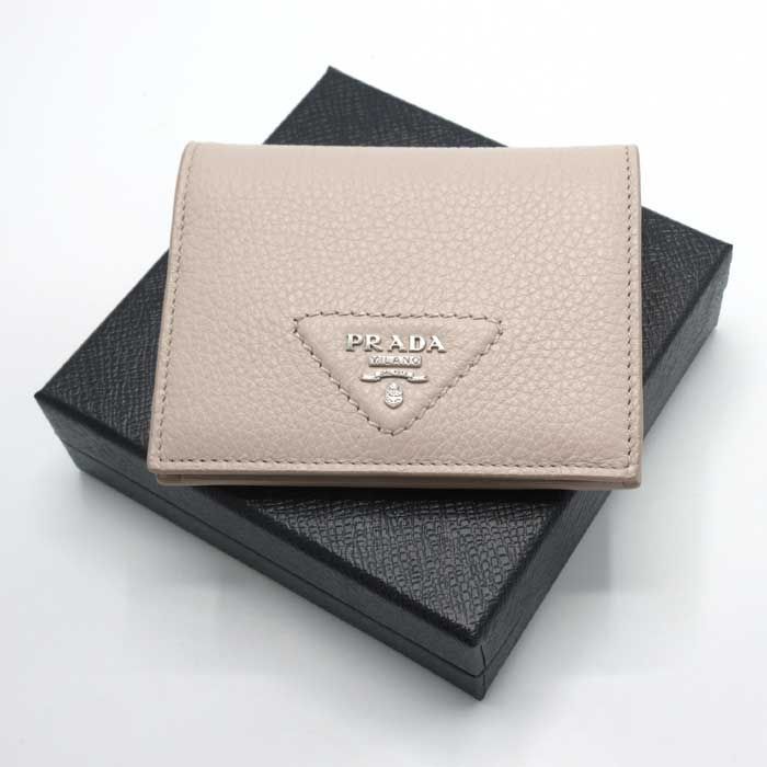 プラダ 二つ折り財布 PRADA PORTAF.VERTI.PICCOLOキルティング 1MV204  