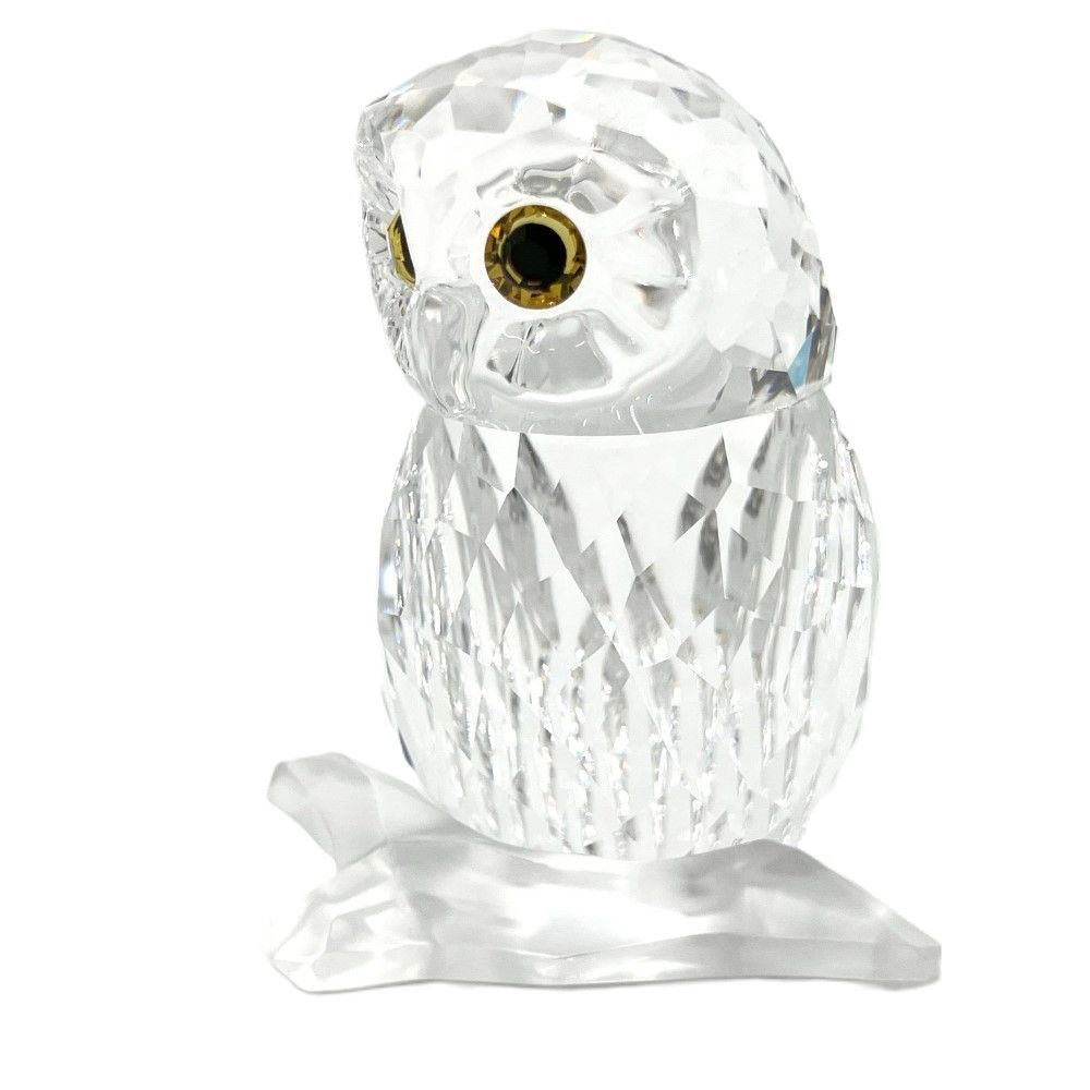 スワロフスキー SWAROVSKI フクロウ 2017年廃盤品 オブジェ 置物 1003319【中古】