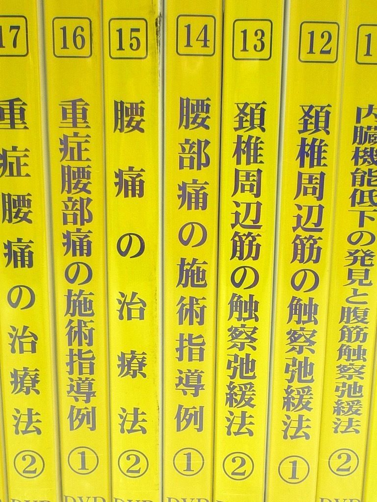 毎日新作アイテム入荷中！ 参考26万円 横山式筋二点療法 治療の流れシリーズ DVD 全24巻 横山桂子 整体矯正技術セミナー講習 カイロ整体業界向け 必見 【本日のどっきりセール】