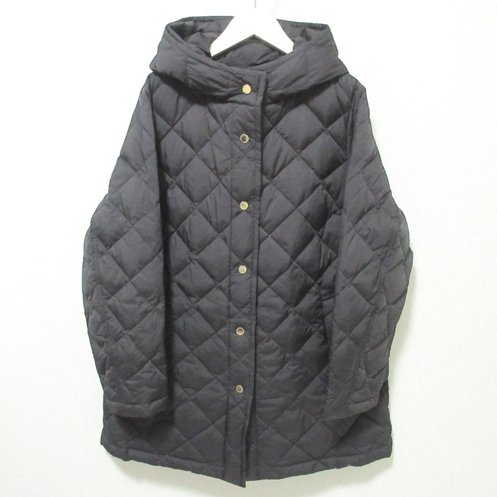 MACKINTOSH マッキントッシュロンドン クリストンタイプ ライトタフタダウンコート 大きいサイズ 44 ブラック レディース 古着