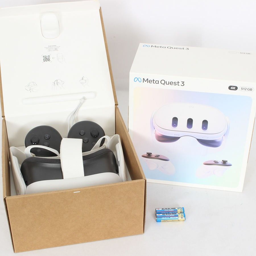 Meta Quest 3 512GB VR ヘッドマウントディスプレイ ヘッドセット メタクエスト3 899-00594-01 Oculus 本体