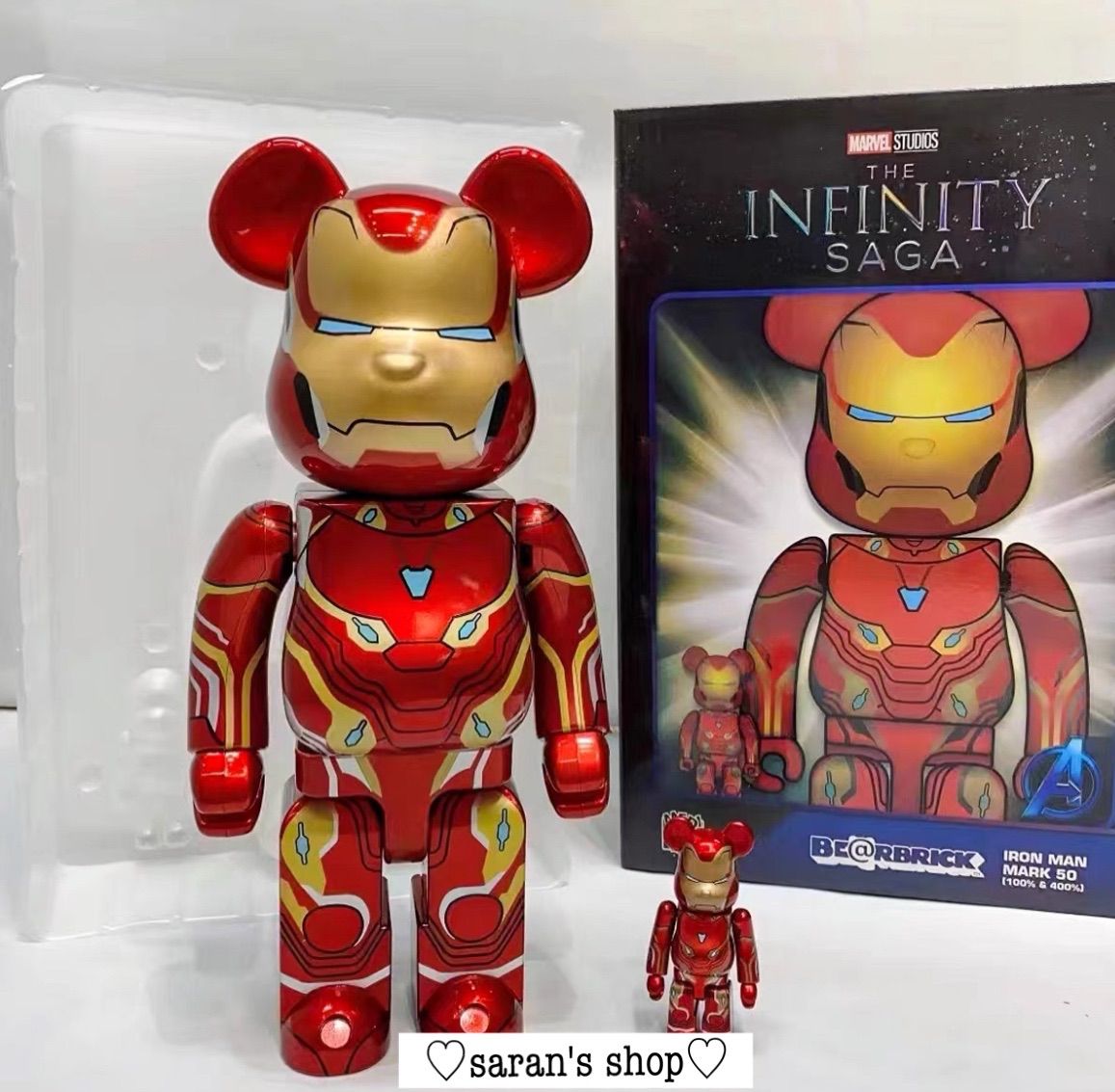 ベアブリック BE@RBRICK IRON MAN MARK 50 アイアンマン マーク50 100 ...