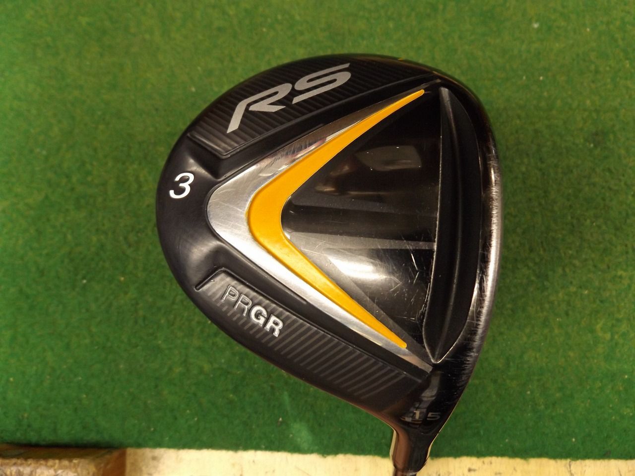 2406 RS JUST 3W 15° 純正カーボン SR カバー有 PRGR プロギア ジャスト フェアウェイウッド ゴルフクラブ .966771