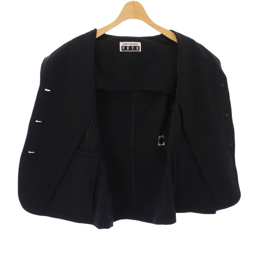 イッセイ　ミヤケ　プリーツ　黒　テーラードジャケット　サイズ3 中古・古着通販】ISSEY MIYAKE MEN (イッセイミヤケメン) 3B