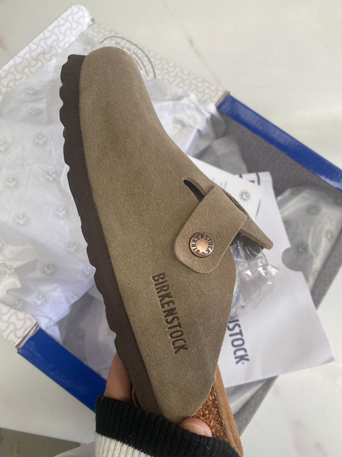 BIRKENSTOCK ビルケン BOSTON ボストン サンダル グレー37 - メルカリ