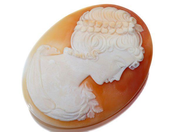 ジュエリー極】貴賓ある女性デザイン シェルカメオルース 45.0mm