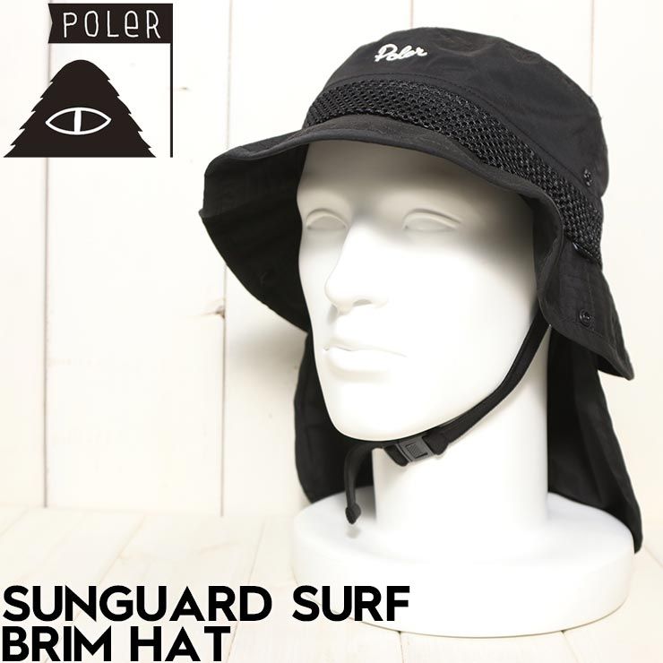 帽子 サーフハット サンガード付き POLeR ポーラー SUNGUARD