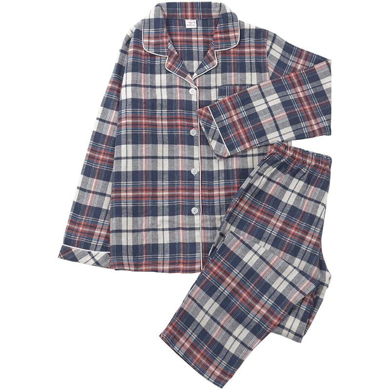 [ギフツオブブリリアンス] パジャマ メンズ フランネル 紳士 メンズパジャマ 男 綿 パジャマ男 (XL, マルチカラー) PJ_3061
