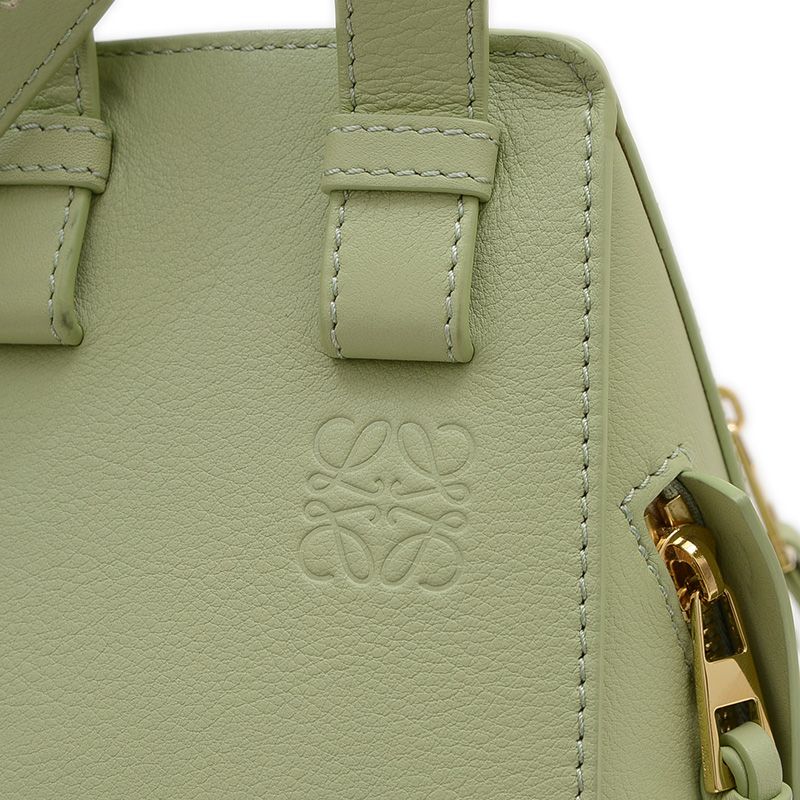 ロエベLOEWE ハンモックスモールライトグリーンレザー2way