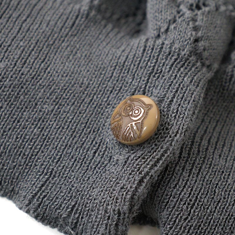 ニットカーディガン marble SUD marble SUD 「marble sud」 ニットカーディガン - ブラック