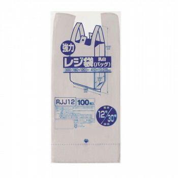 ジャパックス レジ袋 関東12号|関西30号 乳白 100枚×20冊×3箱 RJJ12