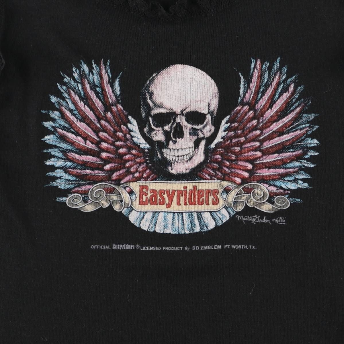 古着 80年代 ハーレーダビッドソン Harley-Davidson 3D EMBLEM ドクロ