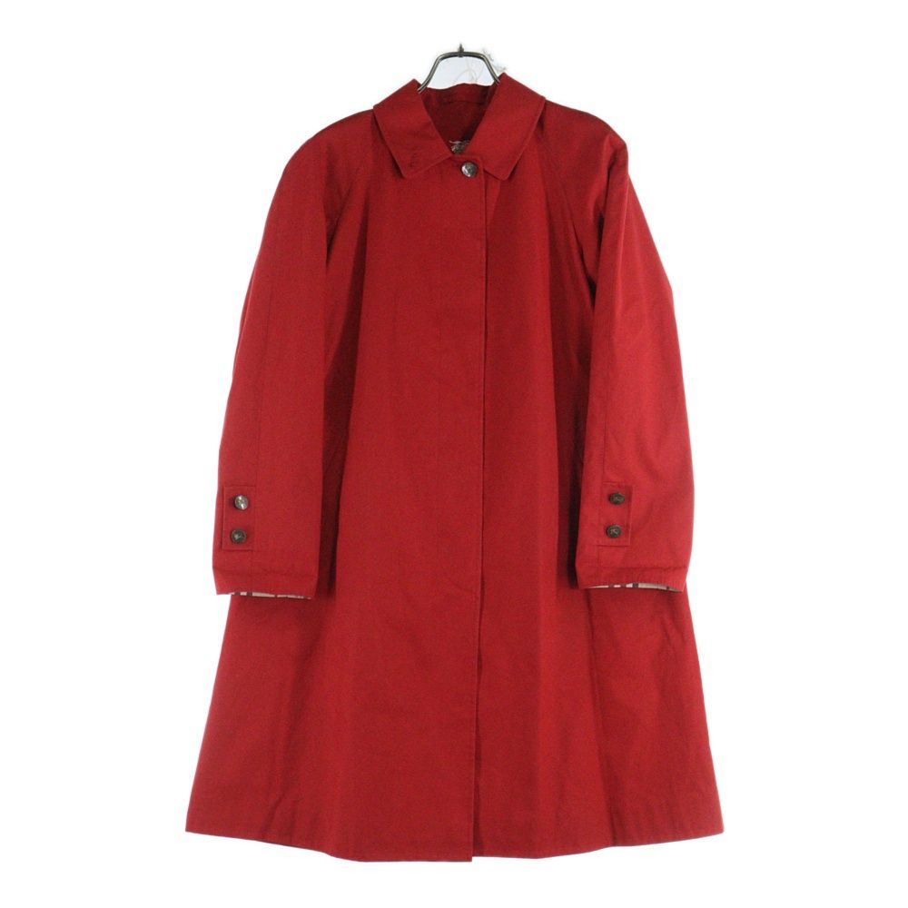 バーバリー ロンドン キュプラ Pコート チェック レッド バーバリー ロンドン キュプラ Pコート チェック レッド バーバリーの