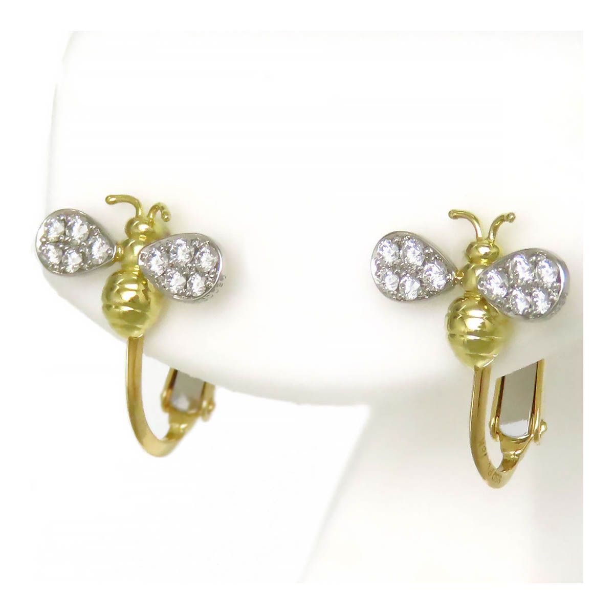 ギメル ハチ イヤリング 950Pt 18K K18 (K18YG) レディース Gimel  