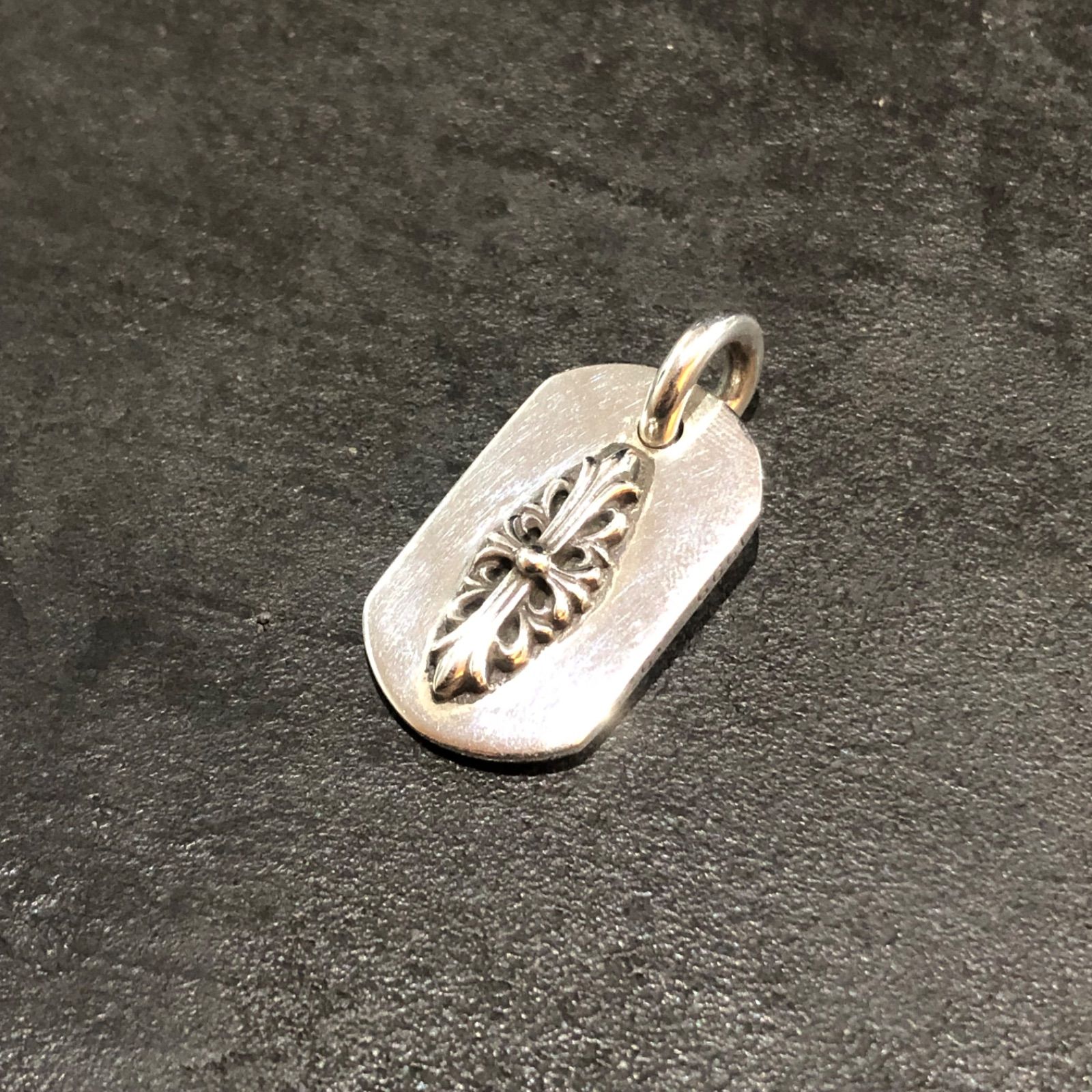 クロムハーツ RAISED DOGTAG/レイズドドッグタグ チャーム/シルバー
