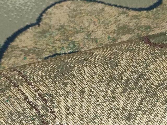 平和屋着物○西陣 白綾苑大庭 六通柄袋帯 舞葉文 引箔 正絹 逸品